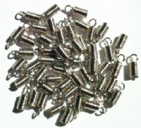 50 11mm Nickel Lanyard Coil Ends